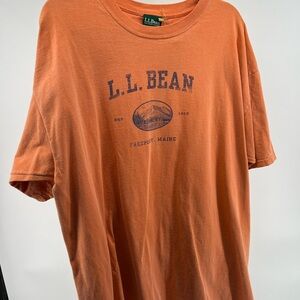 L.L. Bean Men's Graphic Tee in Warm Orange